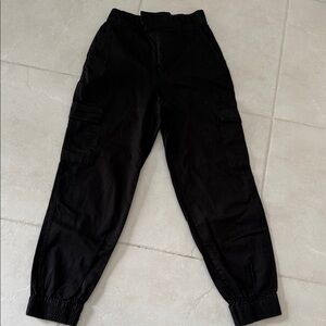 Stradivarius Black Cargo Joggers